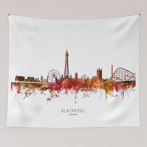 Item preview, Blackpool England Skyline designed and sold by ArtPrints.