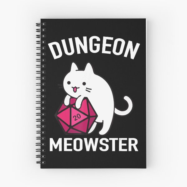 Item preview, Dungeon Meowster Funny DnD Gamer Cat D20 designed and sold by JoanneHughes.