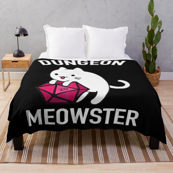 Item preview, Dungeon Meowster Funny DnD Gamer Cat D20 designed and sold by JoanneHughes.