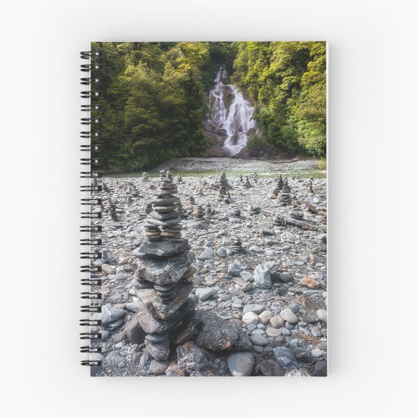 Item preview, Rock Cairns at Fantail Falls in New Zealand designed and sold by Danielasphotos.