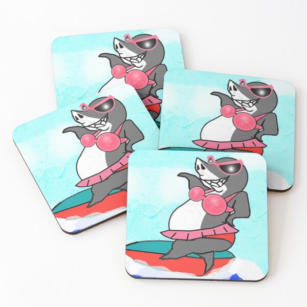 Item preview, Animal - Shark - surfing time  designed and sold by Shirley cute art .