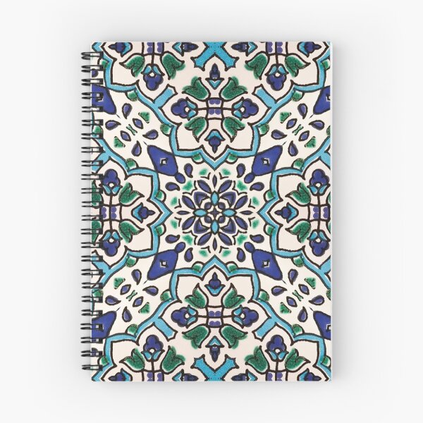 Item preview, Arabic blue and white mosaic tiles pattern designed and sold by MariemN.