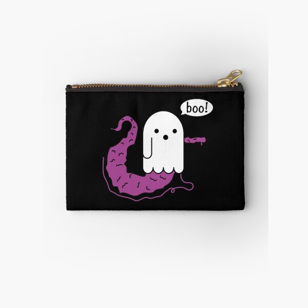 Item preview, Disapproving ghost worm on a string - cute halloween designed and sold by Craftaholic.
