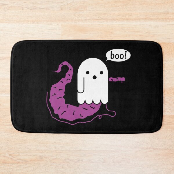 Item preview, Disapproving ghost worm on a string - cute halloween designed and sold by Craftaholic.