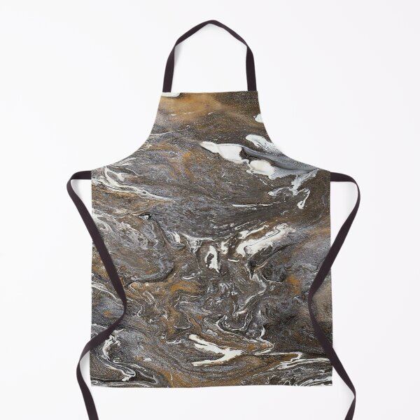 Item preview, Neutral metallic marble effect paint pour design designed and sold by Bexter97.
