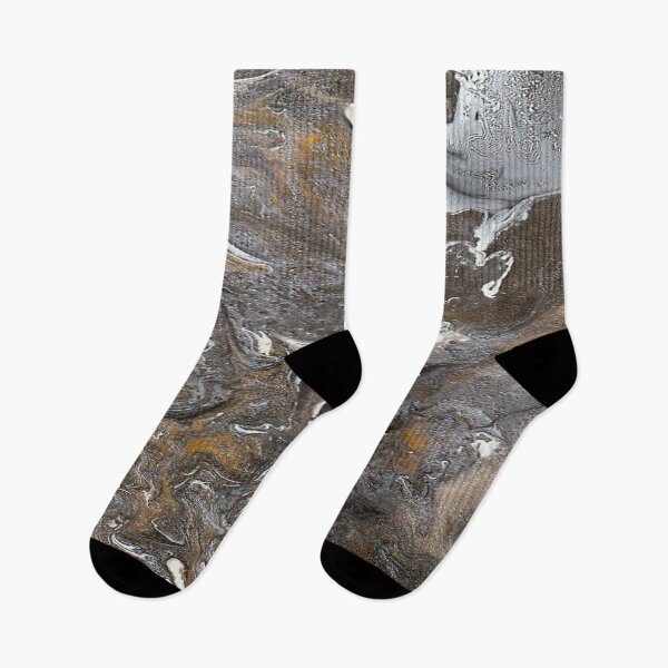 Item preview, Neutral metallic marble effect paint pour design designed and sold by Bexter97.