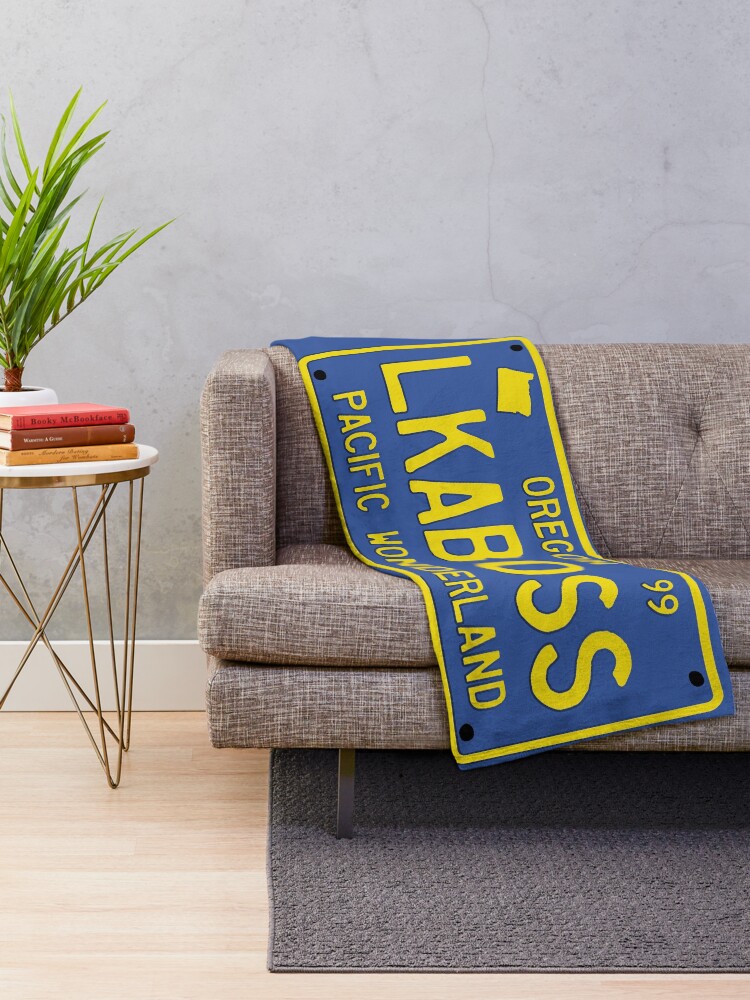 "Oregon state license plate" Throw Blanket for Sale by studio838 Redbubble