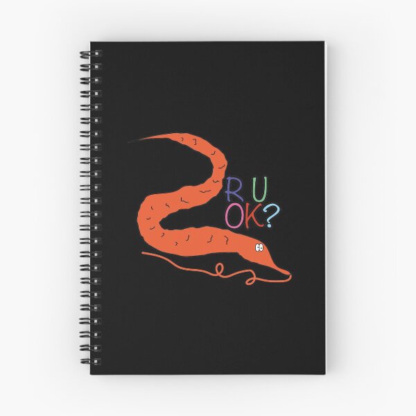 Item preview, Worm on a string - R U OK?  designed and sold by Craftaholic.