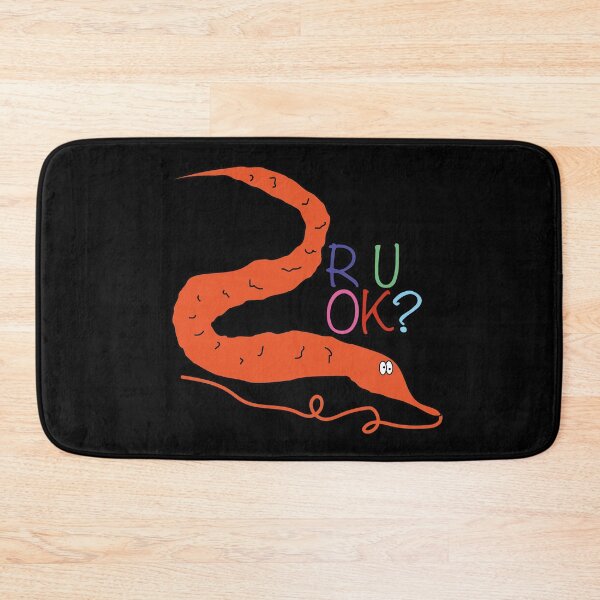 Item preview, Worm on a string - R U OK?  designed and sold by Craftaholic.
