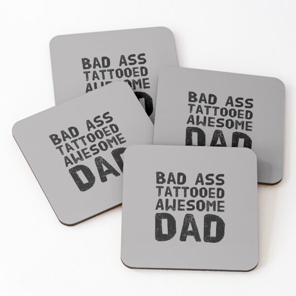 Item preview, Bad Ass Tattooed, Awesome Dad designed and sold by PetitePeche.