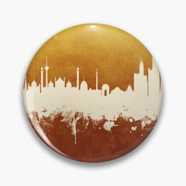 Item preview, New Delhi India Skyline designed and sold by ArtPrints.