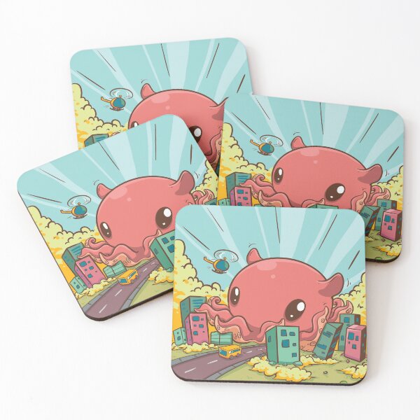 Item preview, Cute elephant octopus is coming to town designed and sold by MissCookieFairy.
