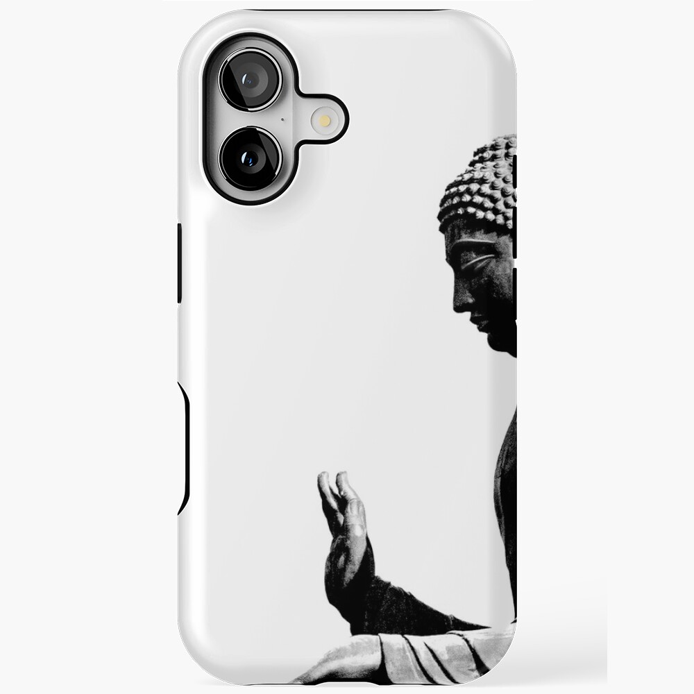 Sitting Buddha minimal art canvas Sticker