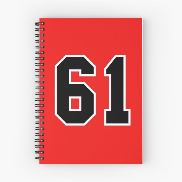 Item preview, Jersey Number 61 sixty-one Red Black Sporty designed and sold by anejsraml.