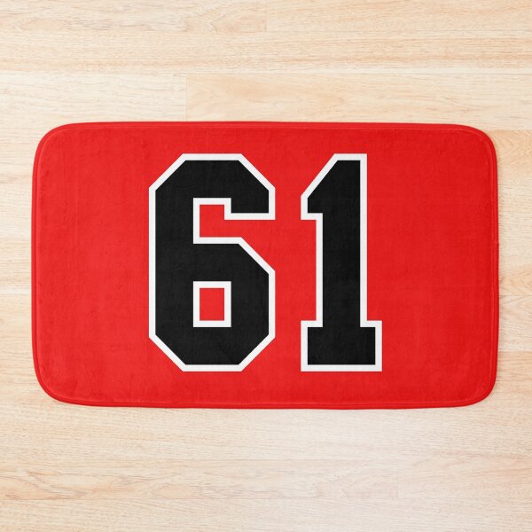 Item preview, Jersey Number 61 sixty-one Red Black Sporty designed and sold by anejsraml.