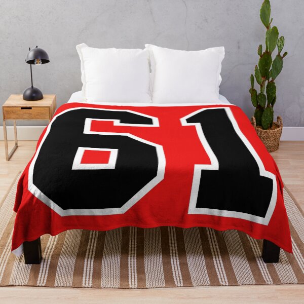Item preview, Jersey Number 61 sixty-one Red Black Sporty designed and sold by anejsraml.