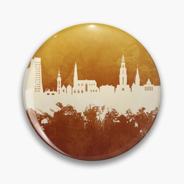 Item preview, Groningen The Netherlands Skyline designed and sold by ArtPrints.