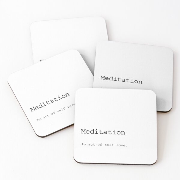 Item preview, Meditation. An act of self love minimal art canvas designed and sold by Ienso.