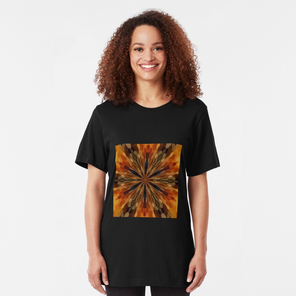 Falling Leaves Slim Fit T-Shirt
