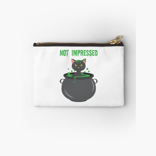 Item preview, Moody Black Cat In Cauldron's Green Potion designed and sold by GeekyMumDesigns.