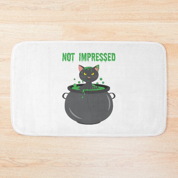 Item preview, Moody Black Cat In Cauldron's Green Potion designed and sold by GeekyMumDesigns.
