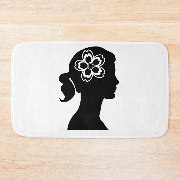 Item preview, Lady Side Face Shadow with Cherry Blossom designed and sold by Moyanana.
