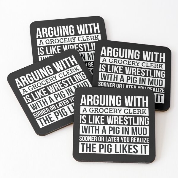 Item preview, Grocery clerk Shirt, Like Arguing With A Pig in Mud Grocery clerk Gifts Funny Saying Shirt Gag Gift Office Desk Boss Gift designed and sold by Orange Pieces.