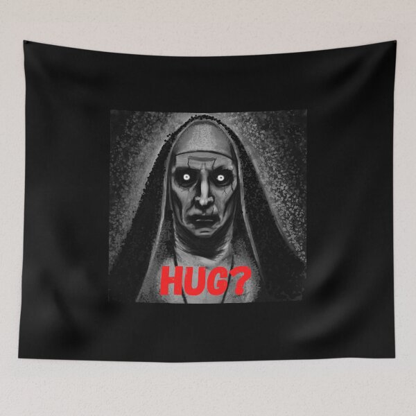 Item preview, Scary Conjuring Nun Hug Design designed and sold by narcocynic.