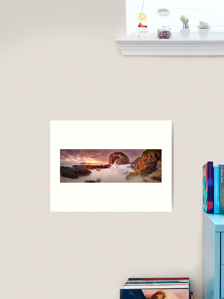 Thumbnail 1 of 3, Art Print, Horse Head Rock Dawn, Bermagui, New South Wales, Australia designed and sold by Chockstone.