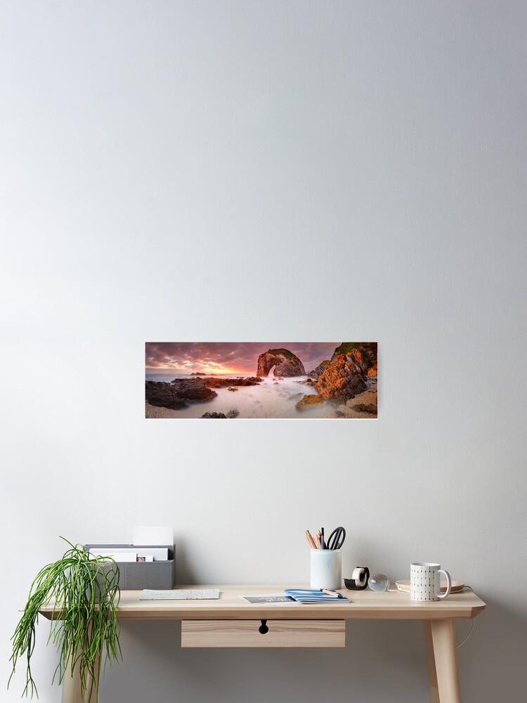 Thumbnail 1 of 3, Poster, Horse Head Rock Dawn, Bermagui, New South Wales, Australia designed and sold by Chockstone.