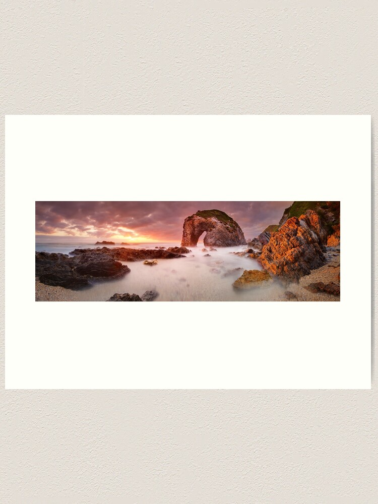 Thumbnail 2 of 3, Art Print, Horse Head Rock Dawn, Bermagui, New South Wales, Australia designed and sold by Chockstone.