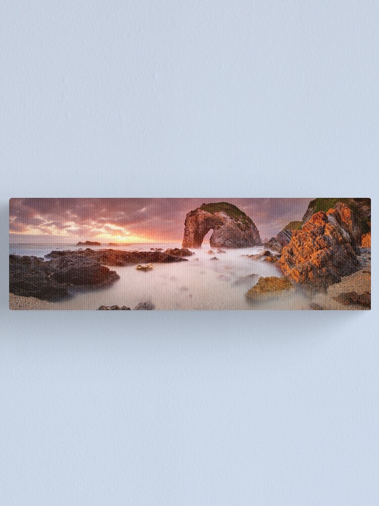 Thumbnail 2 of 3, Canvas Print, Horse Head Rock Dawn, Bermagui, New South Wales, Australia designed and sold by Chockstone.