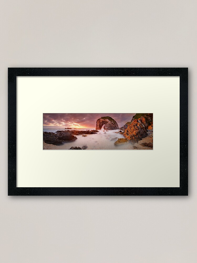 Thumbnail 1 of 7, Framed Art Print, Horse Head Rock Dawn, Bermagui, New South Wales, Australia designed and sold by Chockstone.