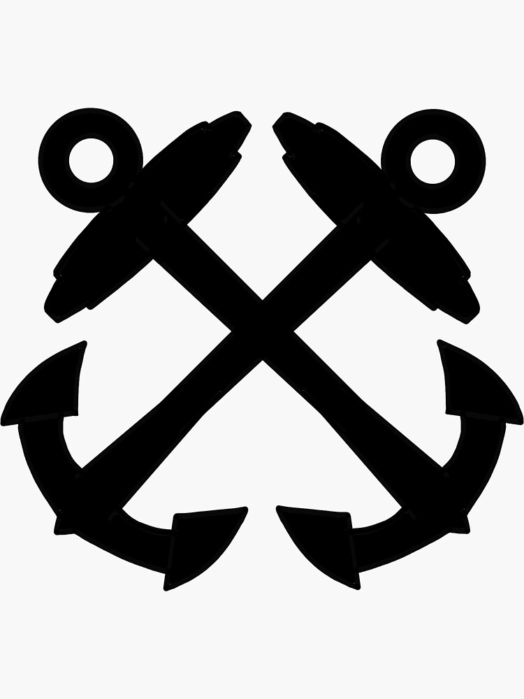 Boatswains Mate Crossed Anchors" Sticker for Sale by AlwaysReadyCltv