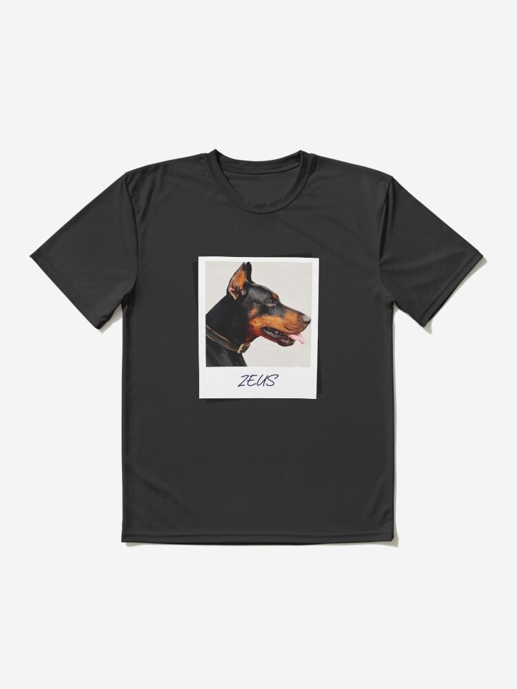 Alternate view of Doberman Zeus Design Active T-Shirt