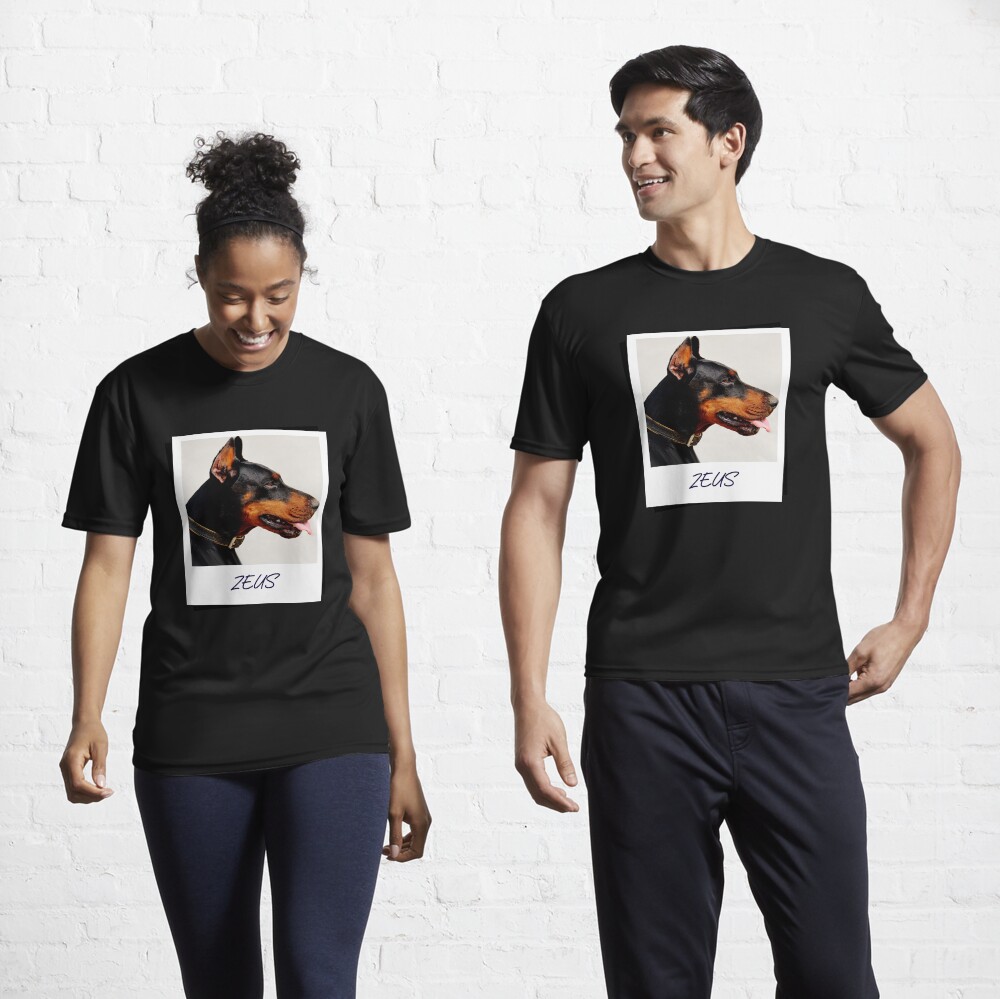 Doberman Zeus Design Active T-Shirt