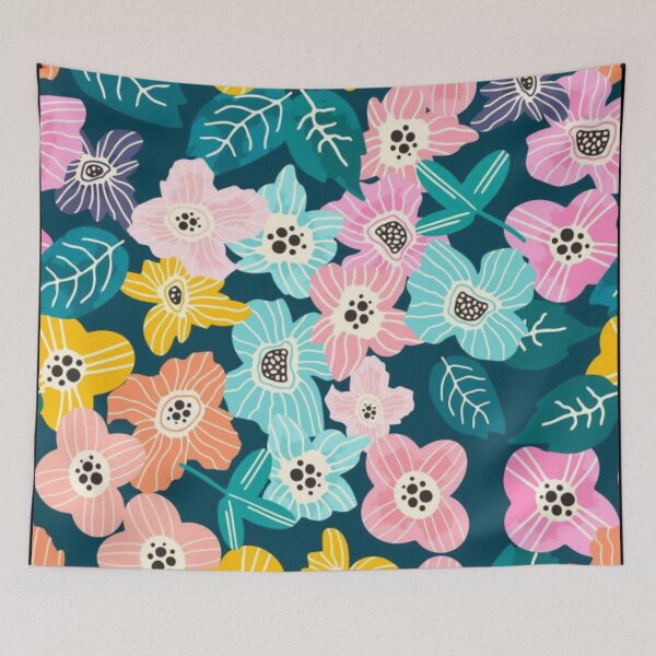 Item preview, Colourful bib flowers designed and sold by Rakos-Merch.