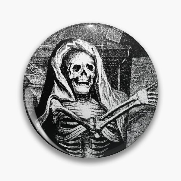 Item preview, A skeleton holding an inscribed plaque  designed and sold by themasters.