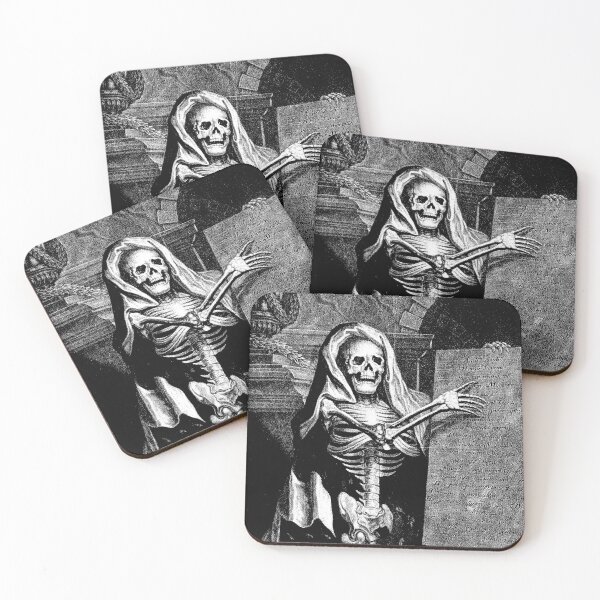 Item preview, A skeleton holding an inscribed plaque  designed and sold by themasters.