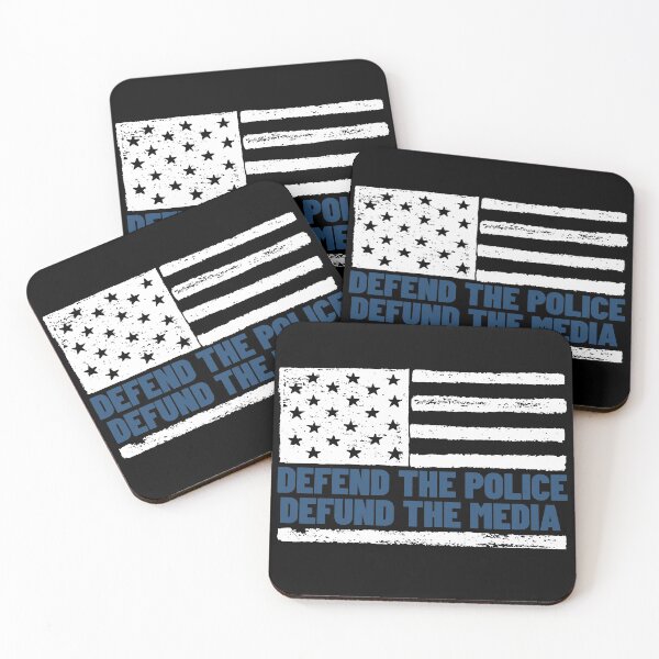 Item preview, Defend the Police Defund the Media American Flag USA designed and sold by praewapy.