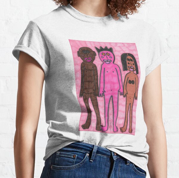 Three Friends in Pink and Brown Classic T-Shirt