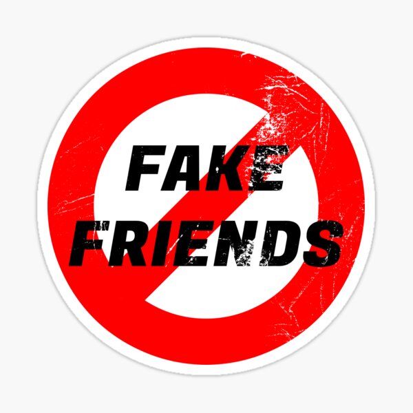 No More Fake Friends Sticker By Juvajay Redbubble