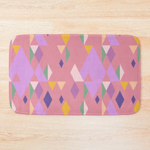 Item preview, Rhombuses on pink background, abstract seamless pattern designed and sold by Irina Ivanova.