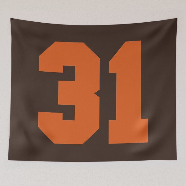 Item preview, 31 Number Cleveland Sports Thirty-One Brown Jersey designed and sold by HelloFromAja.