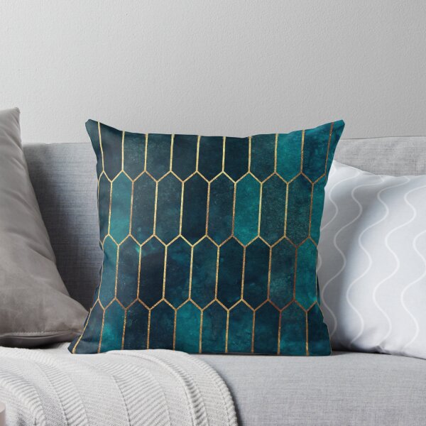 Item preview, Deep Teal and Blue Gold  Pattern designed and sold by themadesigns.