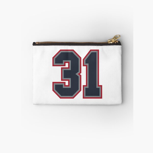Item preview, 31 Navy Grey Red Sports Number Thirty-One designed and sold by HelloFromAja.