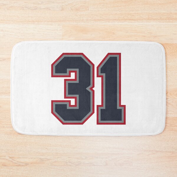 Item preview, 31 Navy Grey Red Sports Number Thirty-One designed and sold by HelloFromAja.