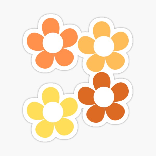 Item preview, Orange And Yellow Bib Flowers designed and sold by sunandsnowglobe.