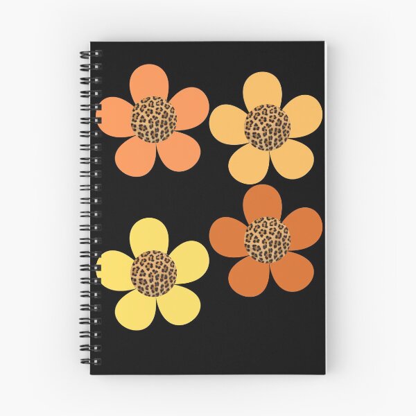 Item preview, Orange And Yellow Leopard Print Bib Flowers designed and sold by sunandsnowglobe.