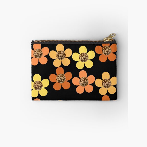 Item preview, Orange And Yellow Leopard Print Bib Flowers designed and sold by sunandsnowglobe.